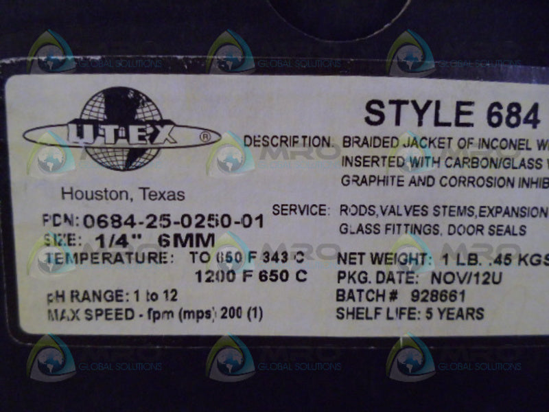 UTEX 0684-25-0250-01 NSMP