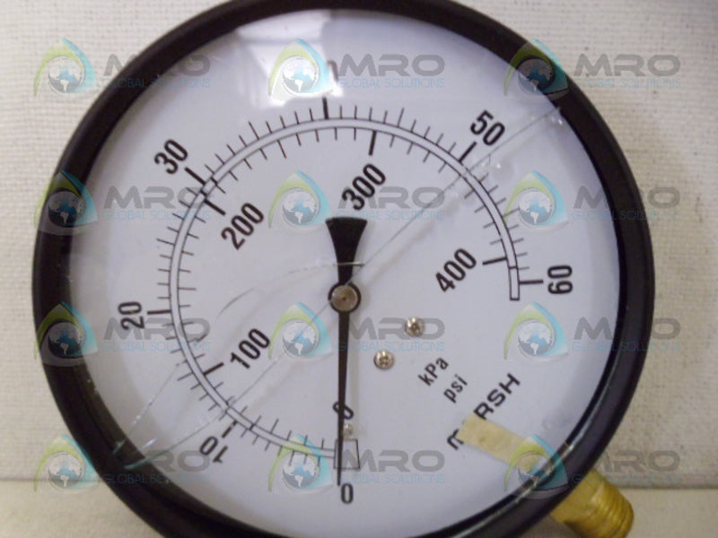 MARSH J9048 PRESSURE GUAGE 0-60PSI (AS PICTURED) NSMP