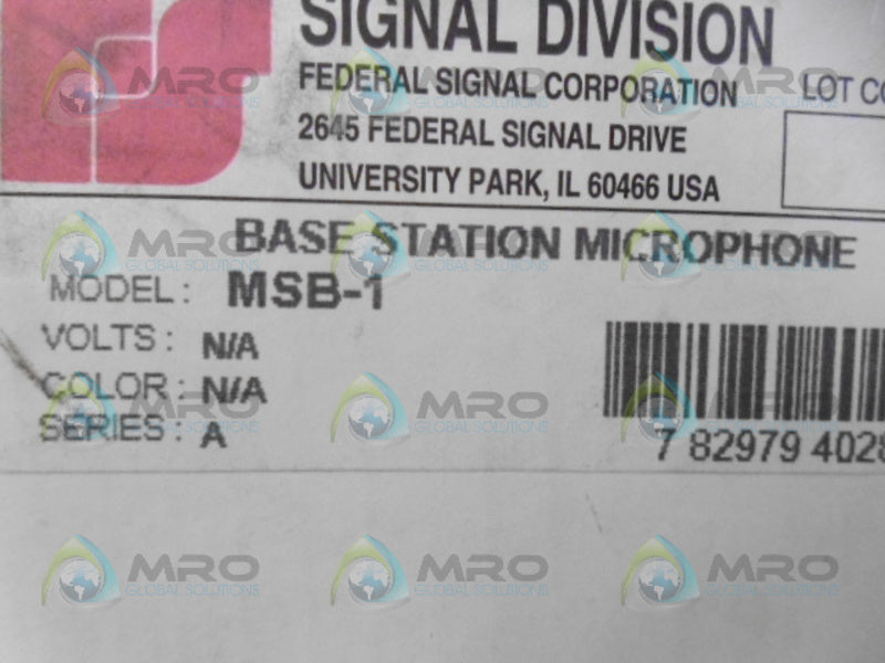 INDUSTRIAL SPARE PART MSB-1 NSMP