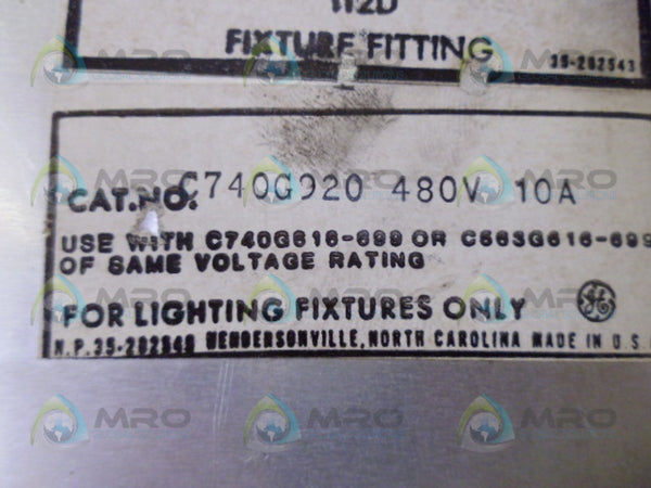 GENERAL ELECTRIC 112D FIXTURE FITTING NSNP