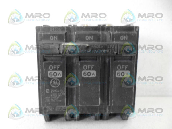 GENERAL ELECTRIC THHQB360 CIRCUIT BREAKER 60A 3P UNMP