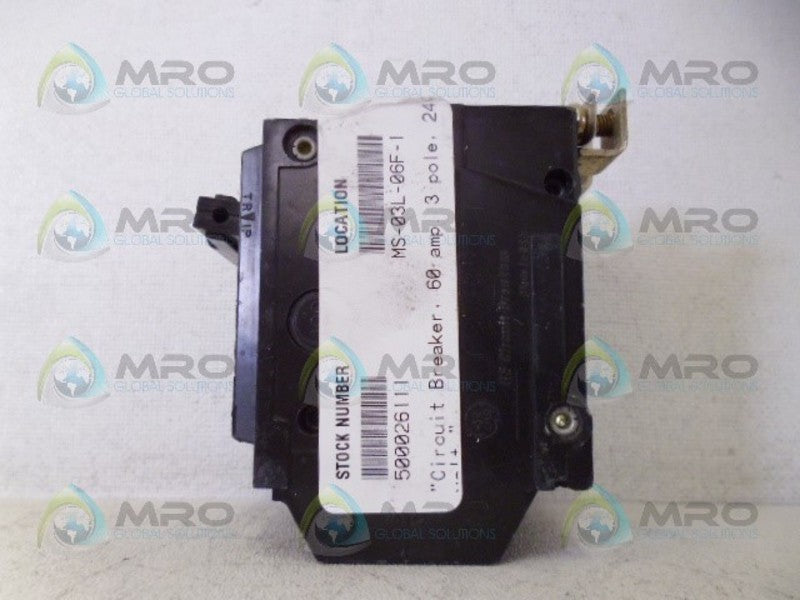 GENERAL ELECTRIC THHQB360 CIRCUIT BREAKER 60A 3P UNMP