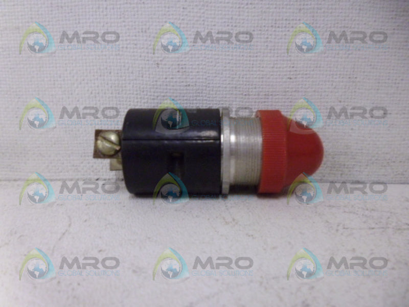 GENERAL ELECTRIC CR103HD1 RED PILOT LIGHT UNMP