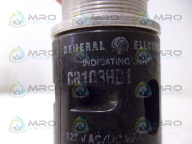 GENERAL ELECTRIC CR103HD1 RED PILOT LIGHT UNMP