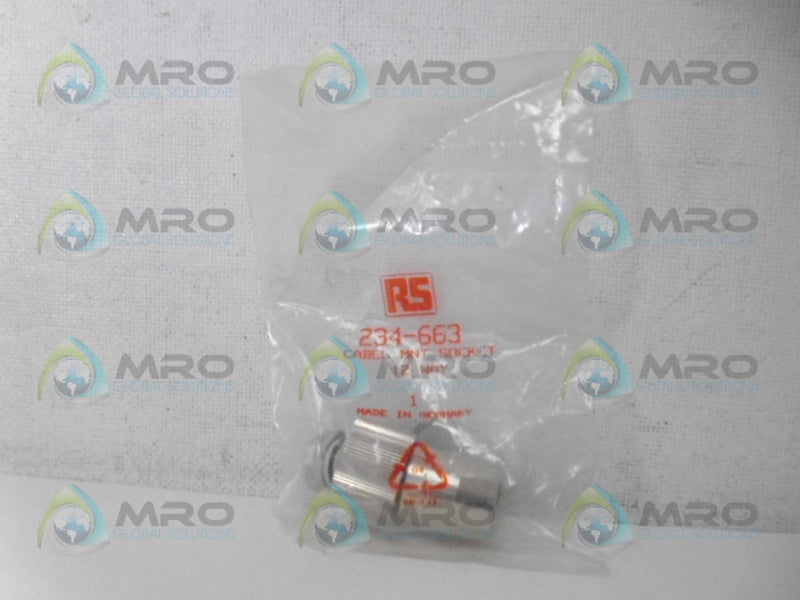 RS COMPONENTS 234-663 CABLE MOUNT SOCKET NSMP