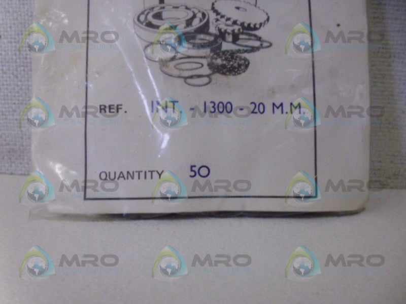 MECRO INT.-1300-20M.M. (PKG OF 50) GASKETS NSMP