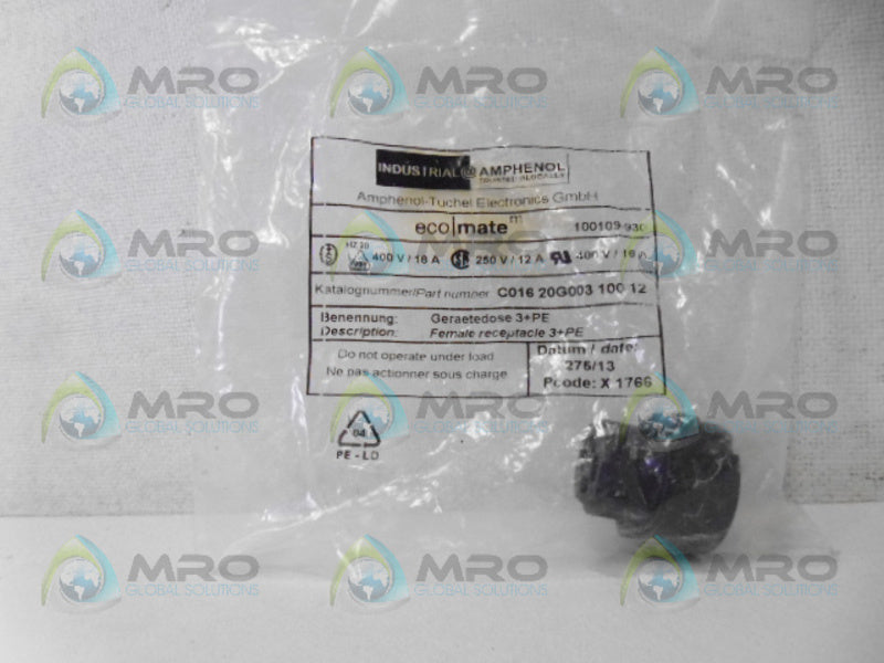 AMPHENOL 395-496 CONNECTOR NSMP