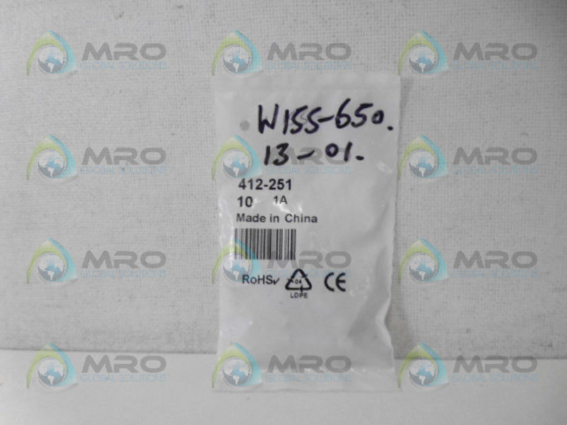 RS COMPONENTS 412-251 FUSE (PKG OF 10) NSMP