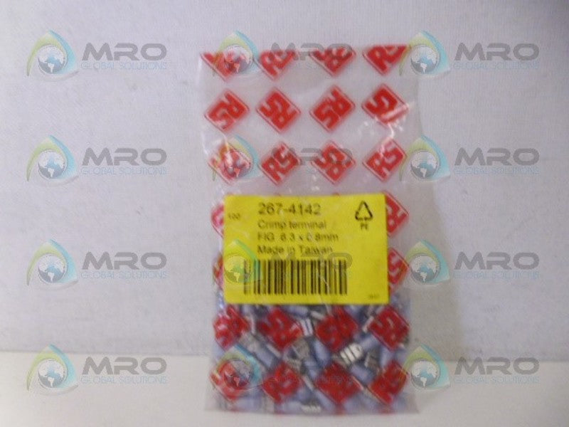 RS COMPONENTS 267-4142 CRIMP TERMINAL (PKG OF 100) NSMP