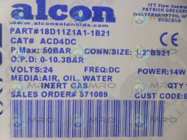 ALCON 18D11Z1A1-1B21 VALVE NSMP NSMP