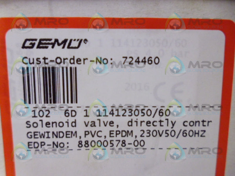 GEMCO 1026D1114123050/60 SOLENOID VALVE NSMP