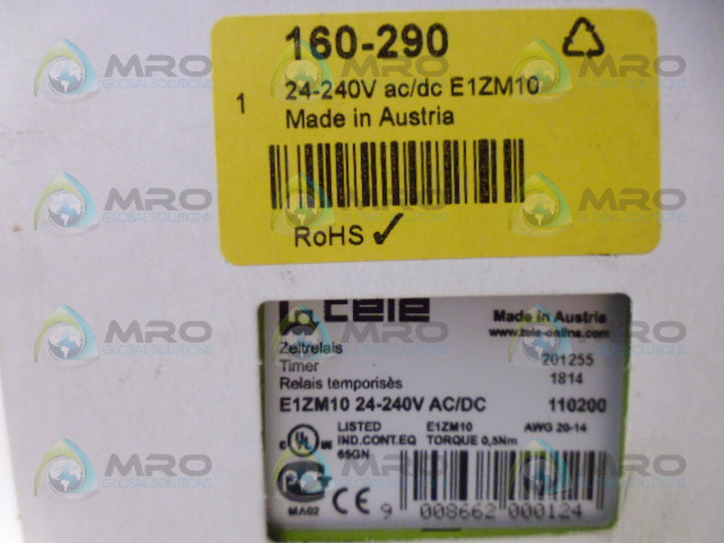 RS COMPONENTS 160-290 TIMER MULTIFUNCTION 24-240V NSMP