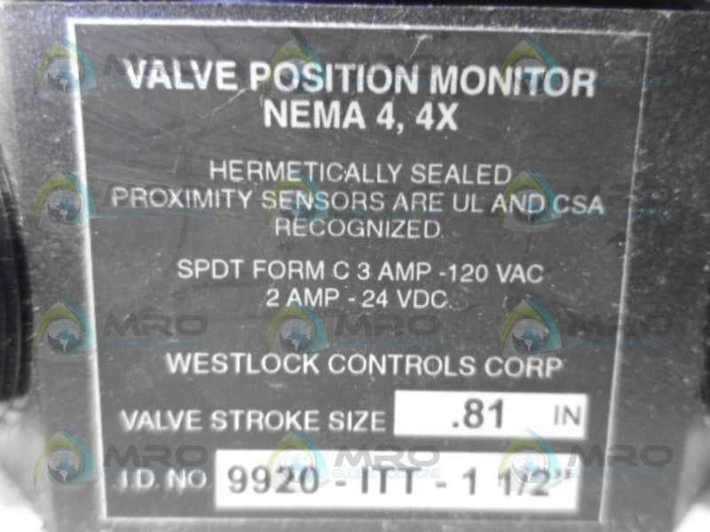 WESTLOCK 9920-ITT-1-1/2   NSNP