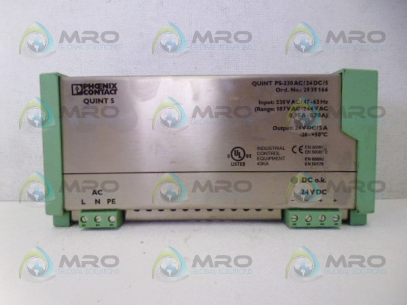 PHOENIX CONTACT PS-230AC/24DC/5 NSNP
