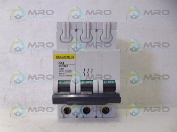 SQUARE D KQ10C320 CIRCUIT BREAKER 20A NSNP