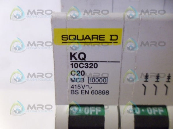 SQUARE D KQ10C320 CIRCUIT BREAKER 20A NSNP