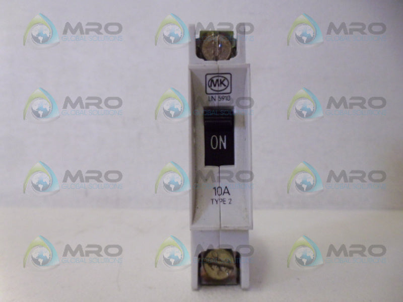 MK ELECTRIC LN5910 CIRCUIT BREAKER 1P 10A NSNP