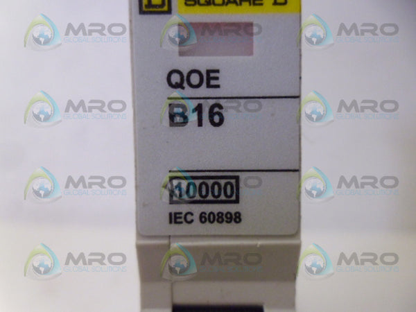 SQUARE D QO116EB10 CIRCUIT BREAKER 16A NSNP