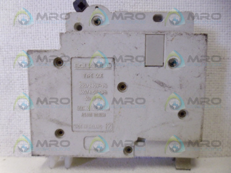 SQUARE D QO116ED10 CIRCUIT BREAKER 16A NSNP