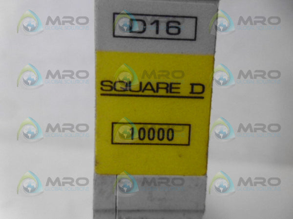 SQUARE D QO116ED10 CIRCUIT BREAKER 16A NSNP
