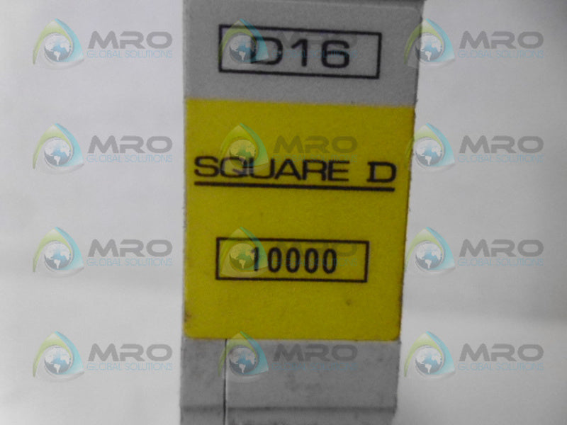 SQUARE D QO116ED10 CIRCUIT BREAKER 16A NSNP