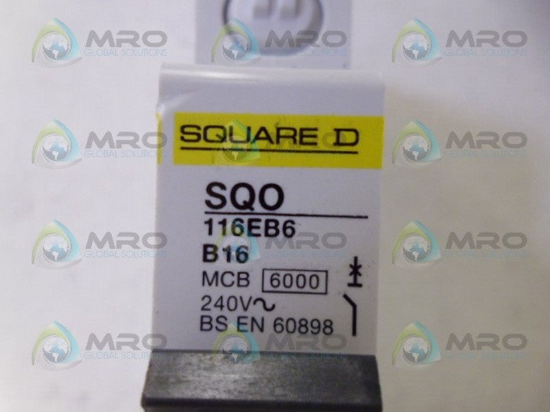 SQUARE D SQO116EB6 CIRCUIT BREAKER 16A NSNP