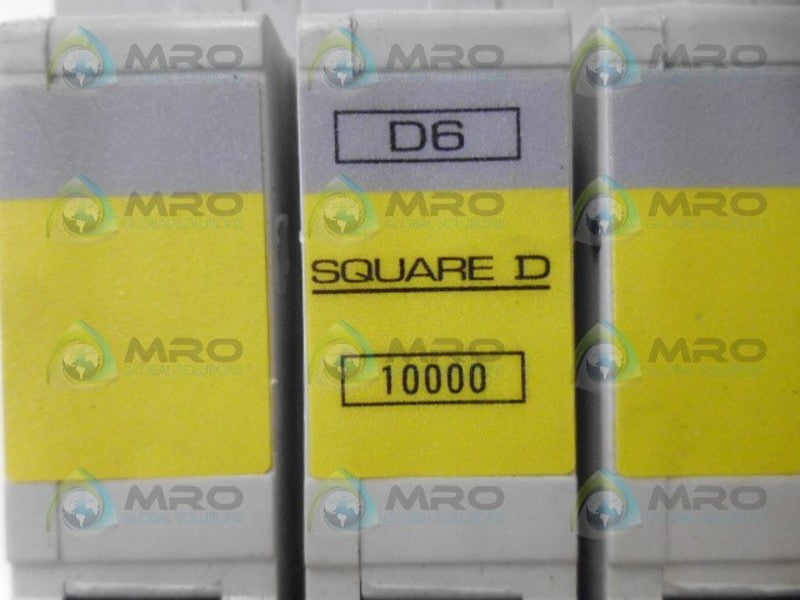SQUARE D D6 10000 CIRCUIT BREAKER 3P 6A NSNP