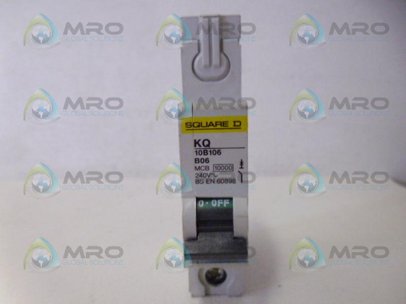 SQUARE D KQ10B106 CIRCUIT BREAKER 6A NSNP
