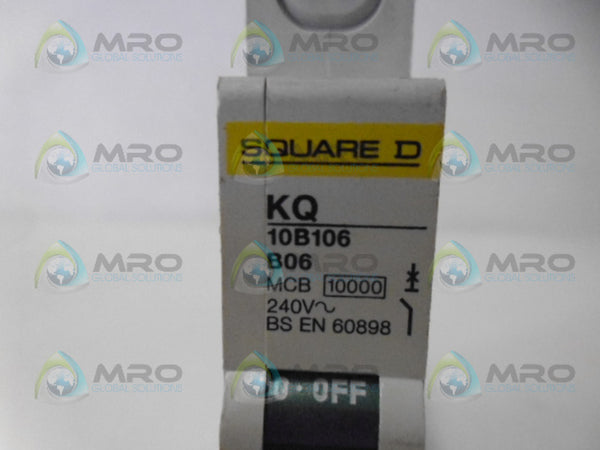 SQUARE D KQ10B106 CIRCUIT BREAKER 6A NSNP