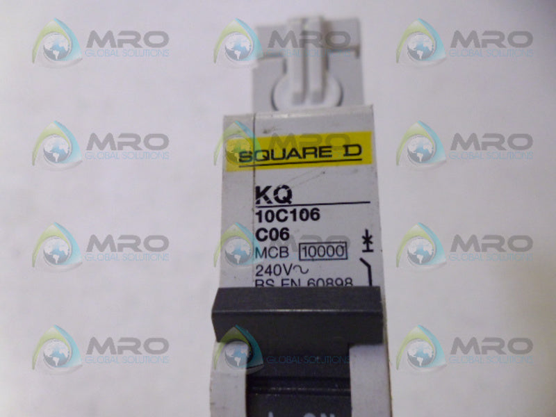 SQUARE D KQ10C106 CIRCUIT BREAKER 6A NSNP