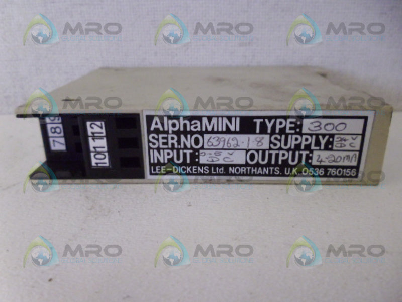 LEE-DICKENS ALPHAMINI 300 24VDC NSNP