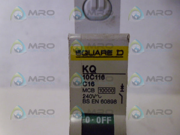 SQUARE D KQ10C116 CIRCUIT BREAKER 16A NSNP