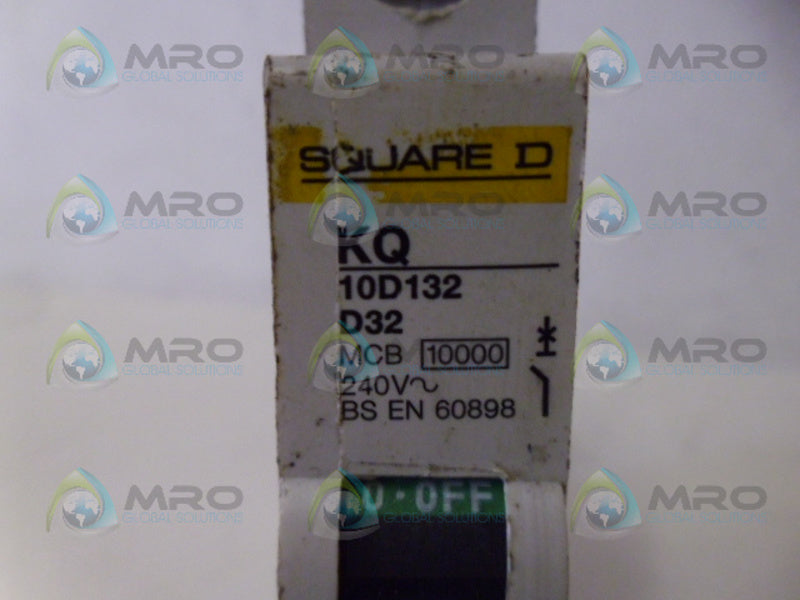 SQUARE D KQ10D132 CIRCUIT BREAKER 32A UNMP