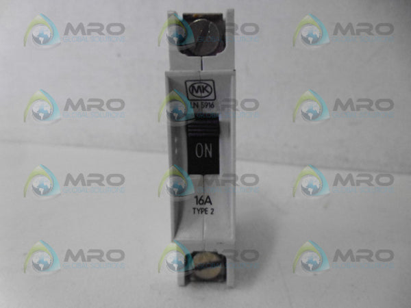 MK ELECTRONICS LN5916 CIRCUIT BREAKER 1P 16A NSNP