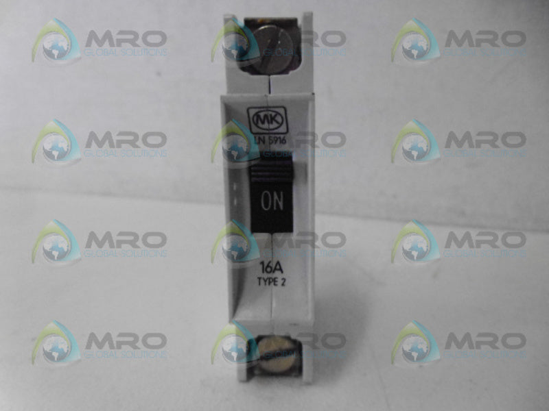 MK ELECTRONICS LN5916 CIRCUIT BREAKER 1P 16A NSNP