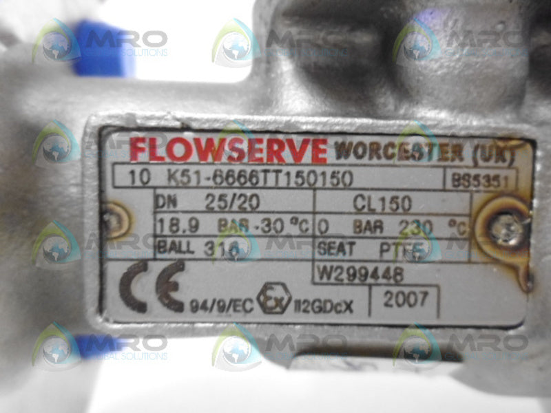 FLOWSERVE 10K51-6666TT150150 VALVE  NSNP