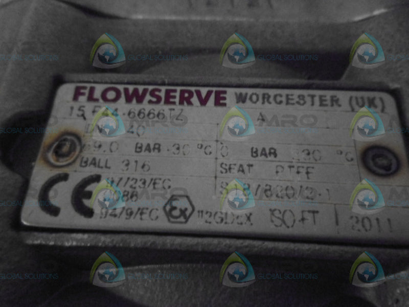 FLOWSERVE 15F44-6666TZ BALL VALVE UNMP