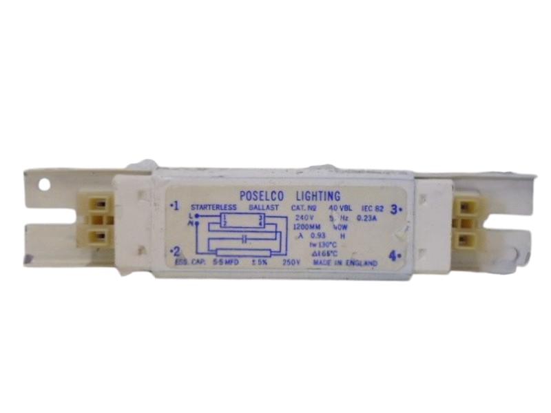 POSELCO LIGHTING 40VBL 240V 50HZ BALLAST NSNP