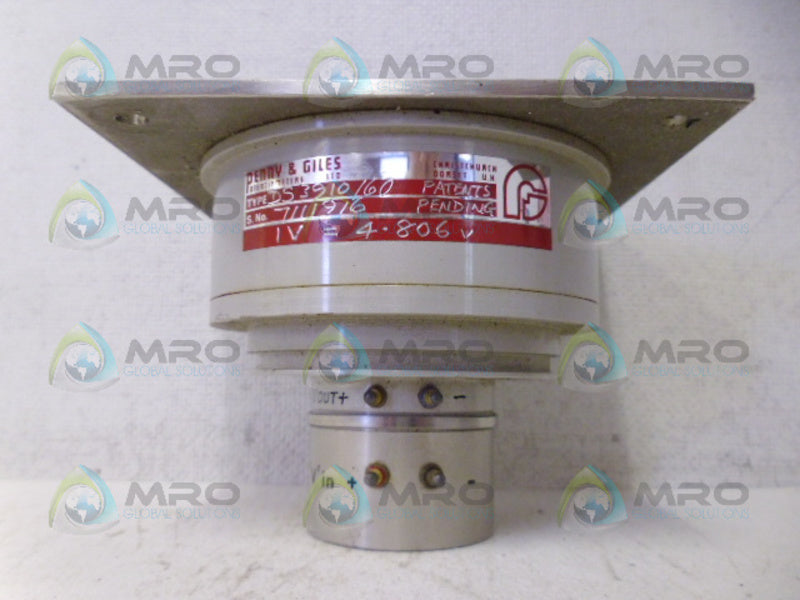 PENNY & GILES DS3910/60 TILT SENSOR UNMP