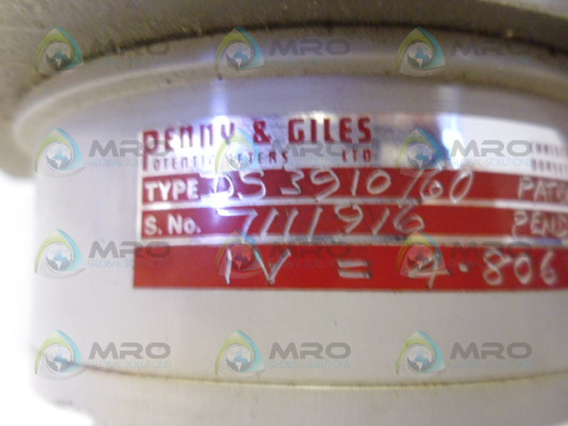 PENNY & GILES DS3910/60 TILT SENSOR UNMP