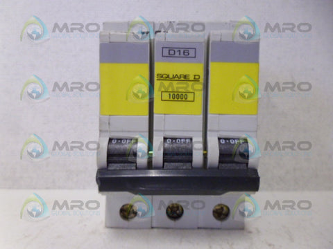 SQUARE D QO316ED10 CIRCUIT BREAKER 16A UNMP