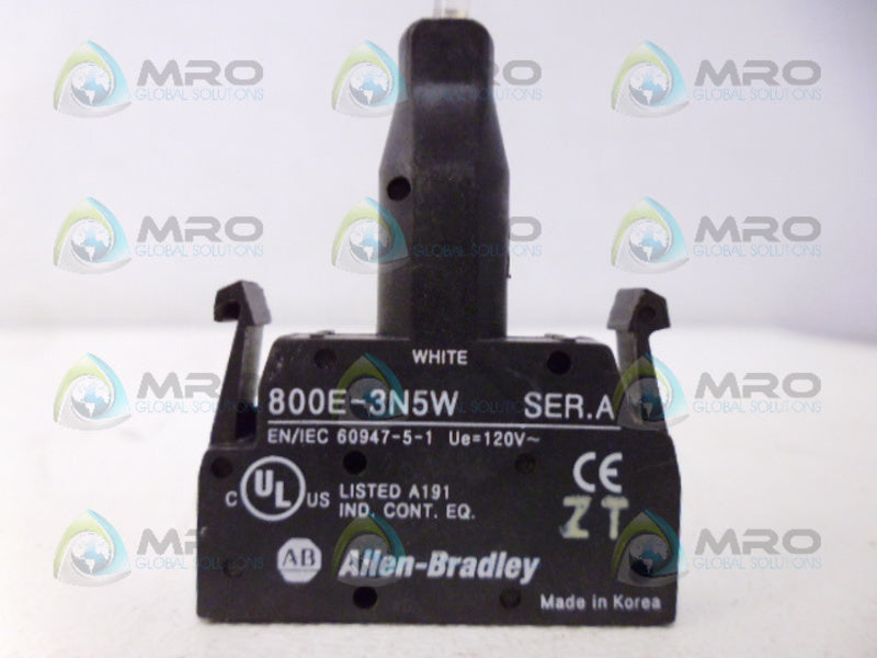 INDUSTRIAL SPARE PART 800E-3N5W SER. A CONTACT BLOCK UNMP
