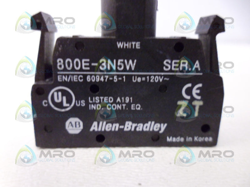 INDUSTRIAL SPARE PART 800E-3N5W SER. A CONTACT BLOCK UNMP