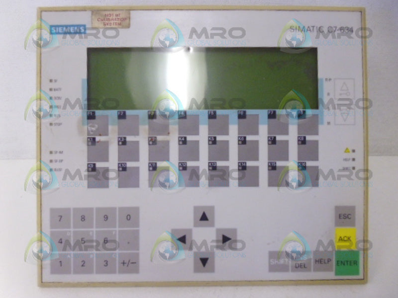 SIEMENS SIMATIC C7-634 6ES7634-2BF02-0AE3 OPERATION PANEL *USED*