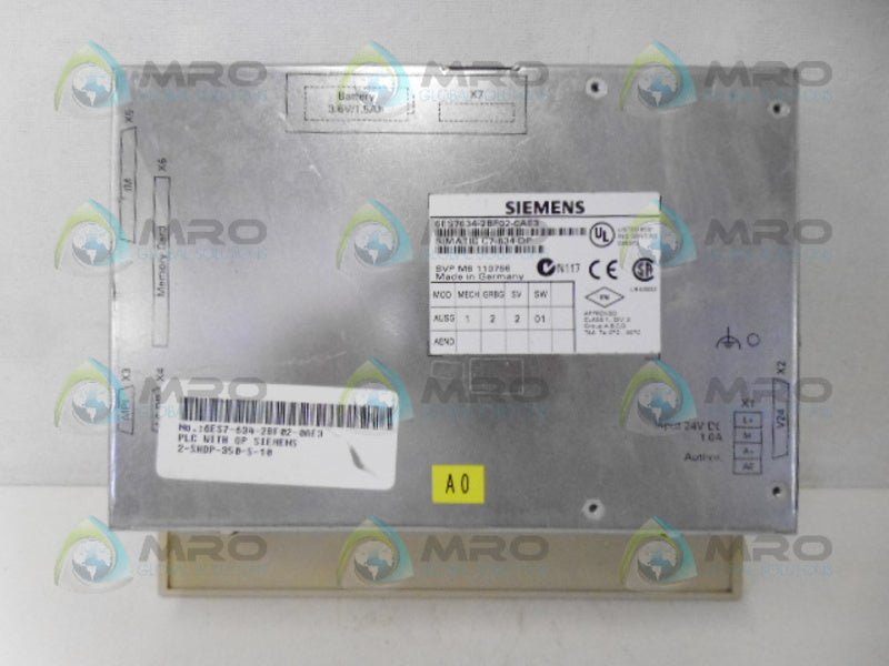 SIEMENS SIMATIC C7-634 6ES7634-2BF02-0AE3 OPERATION PANEL *USED*