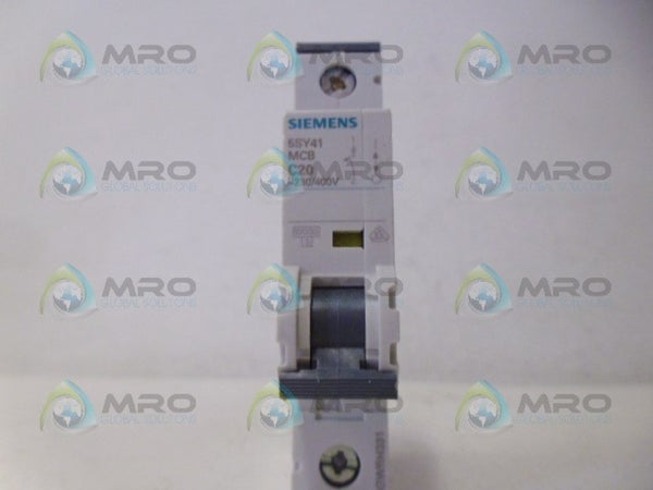 SIEMENS 5SY41 CIRCUIT BREAKER 1P 20A NSNP