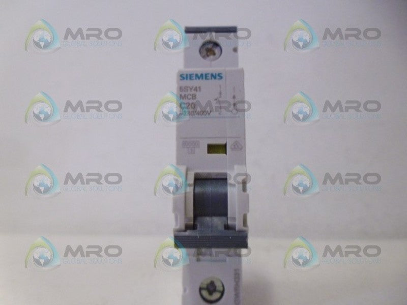 SIEMENS 5SY41 CIRCUIT BREAKER 1P 20A NSNP