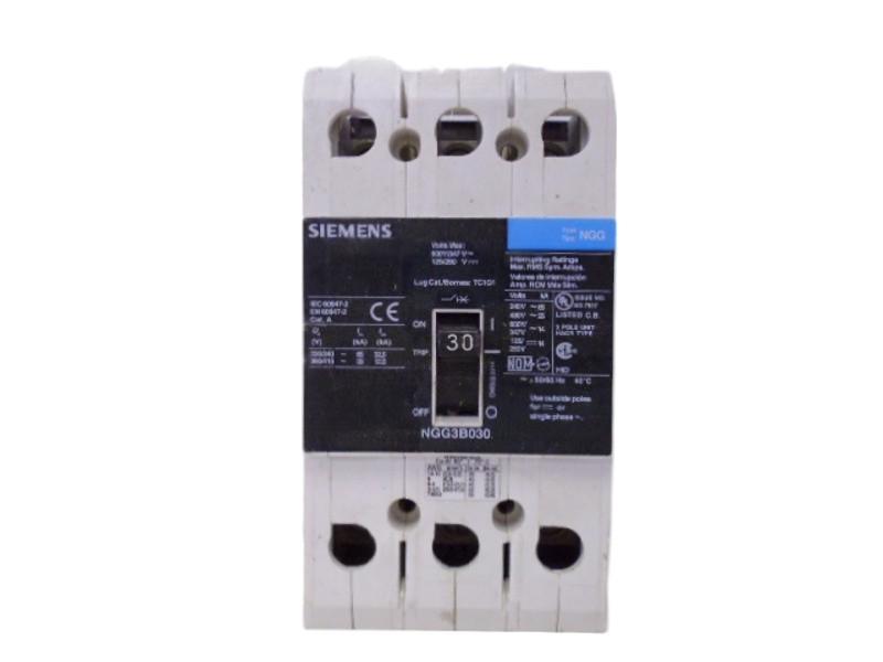 SIEMENS BGG3B030 CIRCUIT BREAKER 3P 30A NSNP