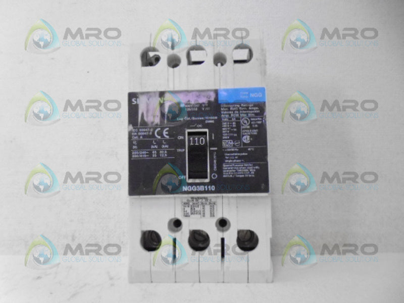 SIEMENS NGG3B110 CIRCUIT BREAKER 3P 110A NSNP
