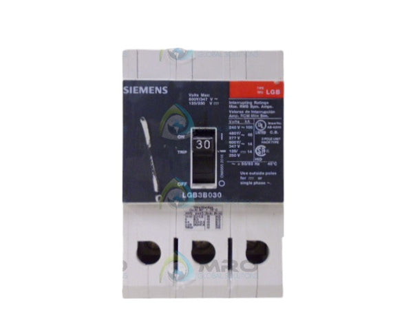 SIEMENS LGB3B030 CIRCUIT BREAKER 3P 30A NSNP